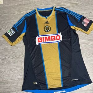 Authentic Philadelphia Union 2011/2012 adidas MLS Football Soccer Jersey Kit XL